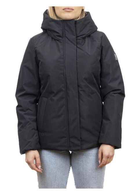 odea black hooded jacket REFRIGUE | 2821O00041ODENA-BLACK