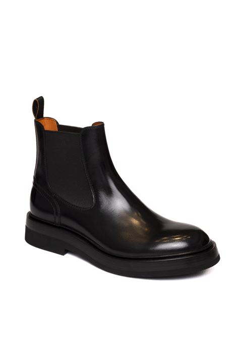 black leather ankle boot SANTONI | 18633PELLE-NERO