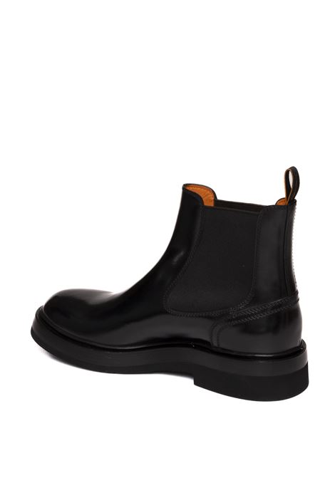 black leather ankle boot SANTONI | 18633PELLE-NERO