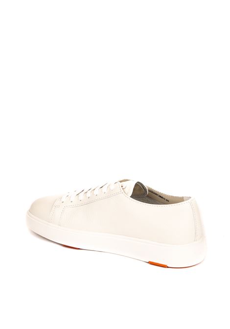 sneaker in pelle bianco SANTONI | 21430PELLE-BIANCO