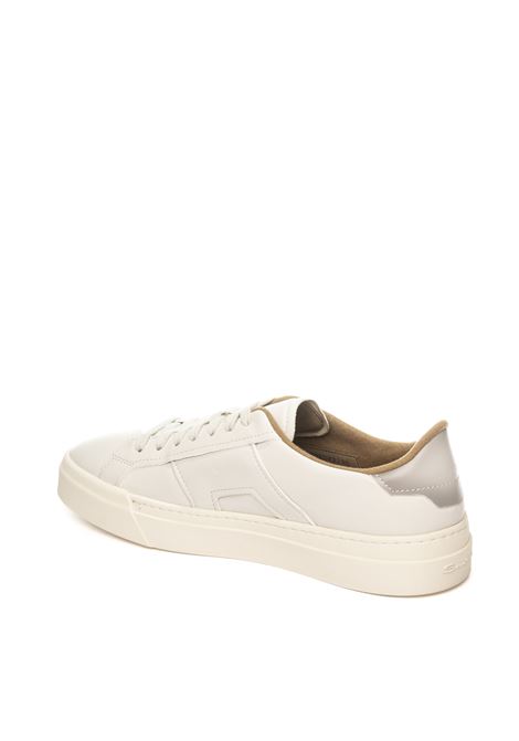 white double duck sneaker SANTONI | 21967PELLE-BIANCO