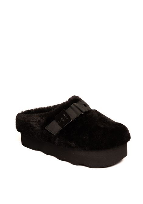 Black fur sabò SCHOLL | 318371004PELL-BLACK