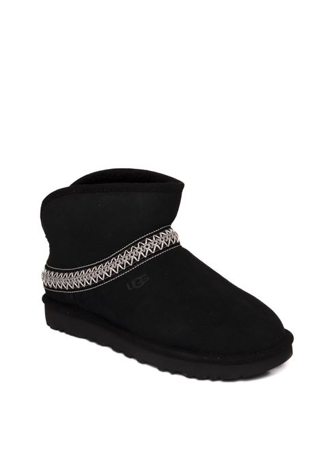 Black mini crescent boot UGG | CLASSICMINICRESCENTMONT-BLK