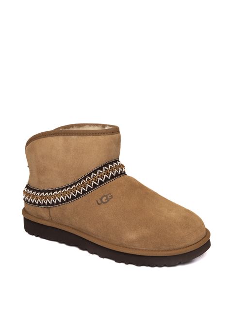 Chestnut classic mini crescent boot UGG | CLASSICMINICRESCENTMONT-CHE