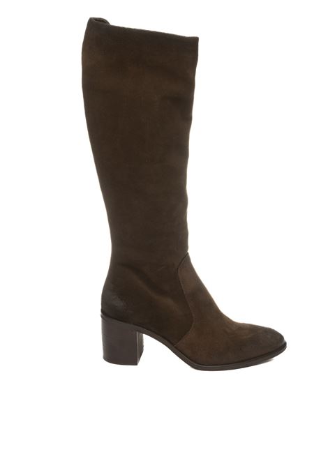 Dark brown suede boot UP44 | EL646INGR.-MORO