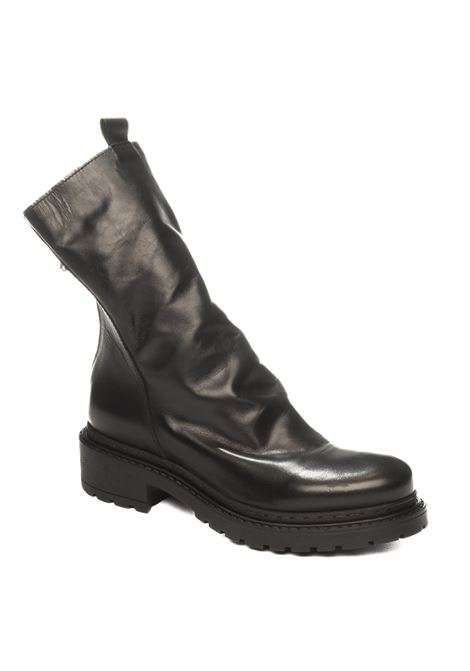 black leather boots UP44 | MA05VIT-NERO