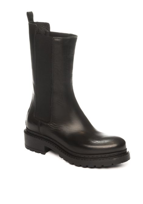 black leather boots UP44 | MA42VIT-NERO