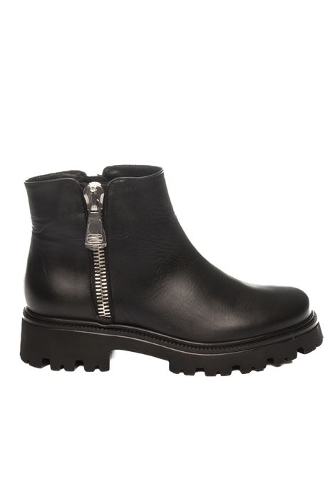 Black leather boot VSL | 7681SIDNEY-NERO