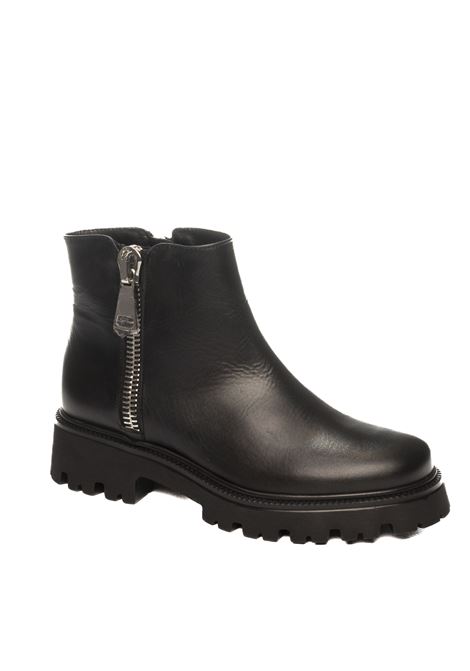 Black leather boot VSL | 7681SIDNEY-NERO