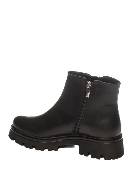 Black leather boot VSL | 7681SIDNEY-NERO