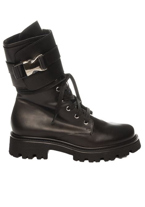 Black leather boot VSL | 7704SIDNEY-NERO