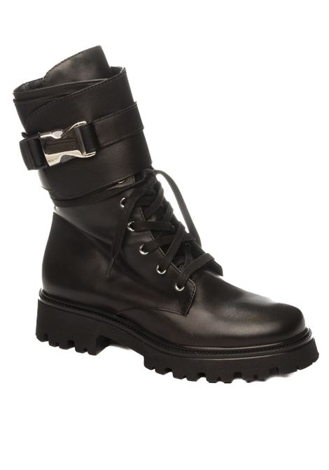 Black leather boot VSL | 7704SIDNEY-NERO