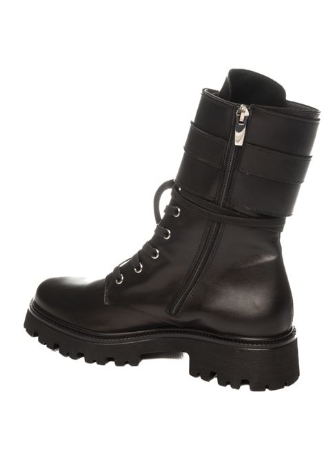 Black leather boot VSL | 7704SIDNEY-NERO