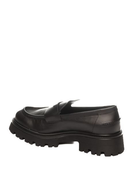 Black leather loafer VSL | 7807SIDNEY-NERO