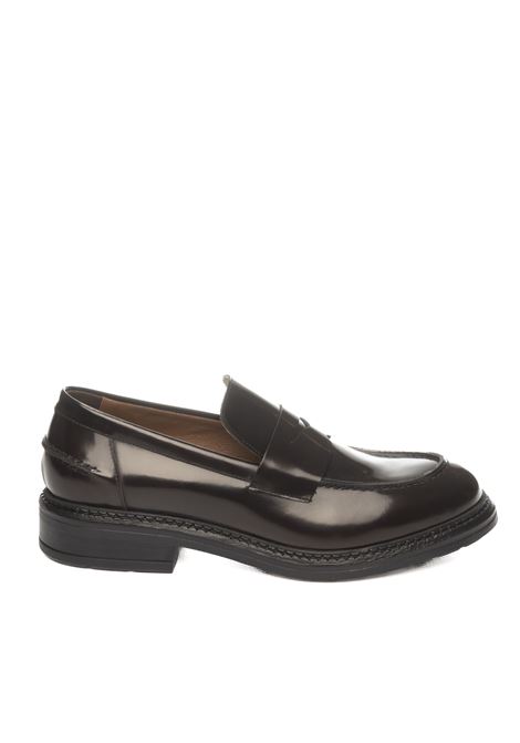 Dark brown leather loafer VSL | 7809ASPORT-MANDURIA