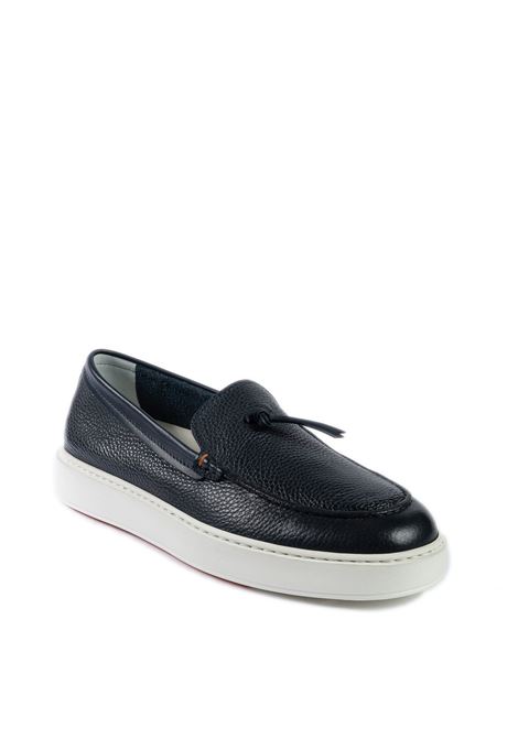 Sneaker slipon blu SANTONI | 21439PELLE-U55