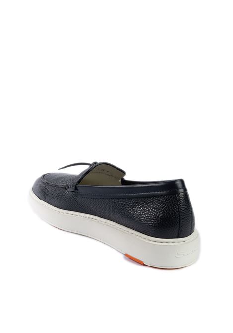 Sneaker slipon blu SANTONI | 21439PELLE-U55