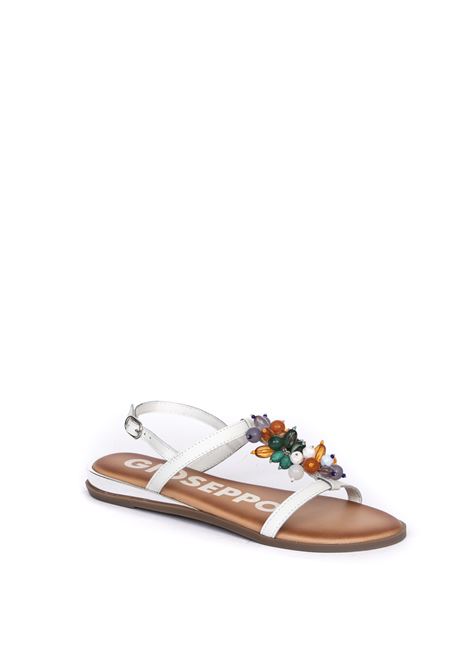 White komen sandal GIOSEPPO | 65614MUGGIO-BIANCO