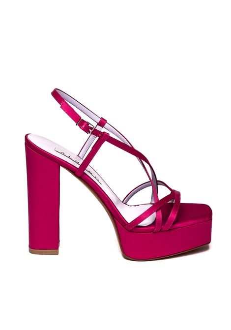 Fuxia 3267 satin sandal ALBANO | 3267RASO-FUXIA