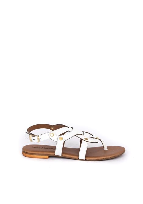 White circles flat sandal AQUACLARA | 1058VERNICE-BIANCO