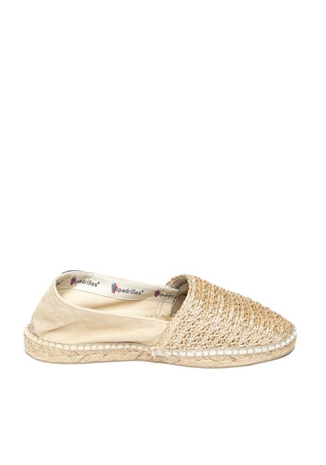 Gold alpargata rafia espadrillas ESPADRILLES | ALPARGATARAFIA-PLATINO