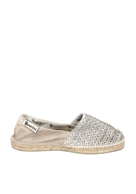 Silver alpargata rafia espadrillas ESPADRILLES | ALPARGATARAFIA-SILVER