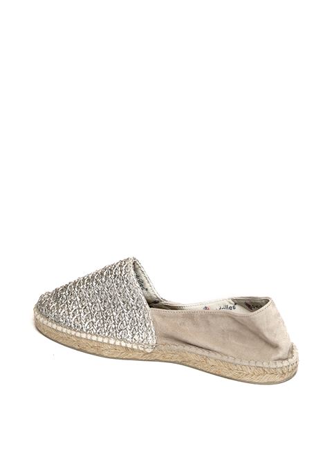 Silver alpargata rafia espadrillas ESPADRILLES | ALPARGATARAFIA-SILVER