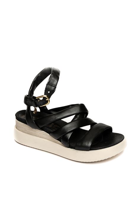 Black pouf sandal MJUS | T18001-101PELLE-0002