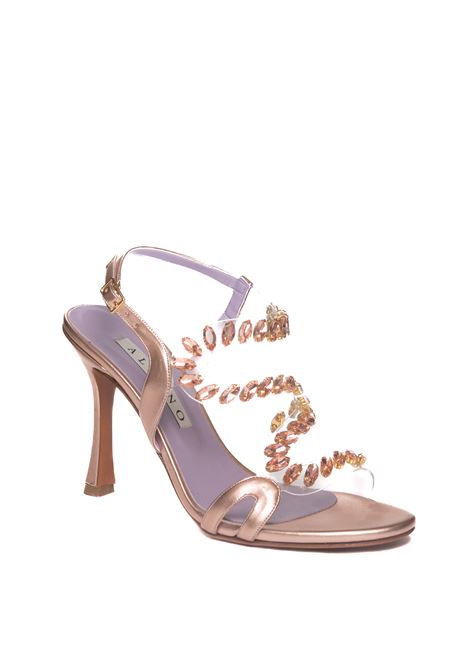 Copper 5256  rhinestone sandal ALBANO | 5256MET-RAME