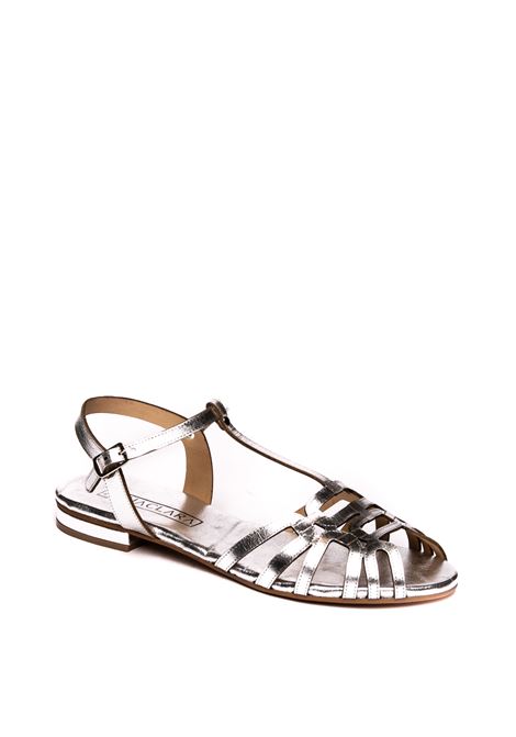 Silver taormina flat sandal AQUACLARA | TAORMINALAM-ARGENTO