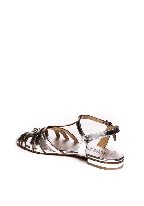 Silver taormina flat sandal AQUACLARA | TAORMINALAM-ARGENTO