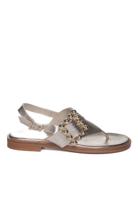 Platinum 85v8 flat sandal FRAU | 85V8FLORENCE-PLATINO