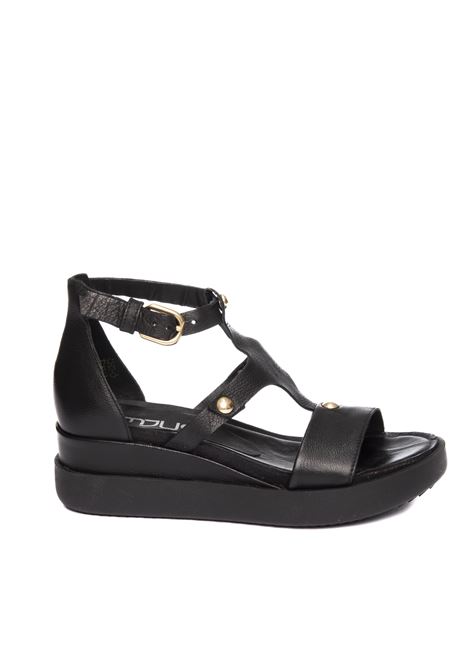 Black t18014 sandal MJUS | T18014-101PELLE-6002