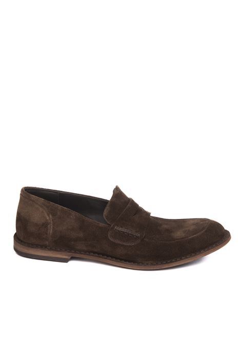 Brown 17510 suede loafer PANTANETTI | 17510ELITE-EBANO