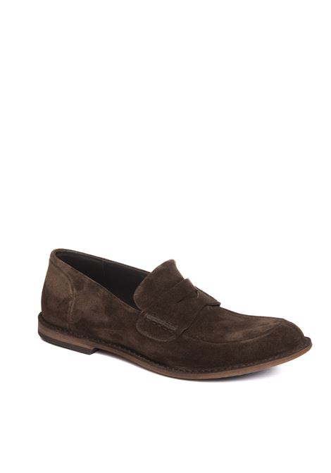 Brown 17510 suede loafer PANTANETTI | 17510ELITE-EBANO