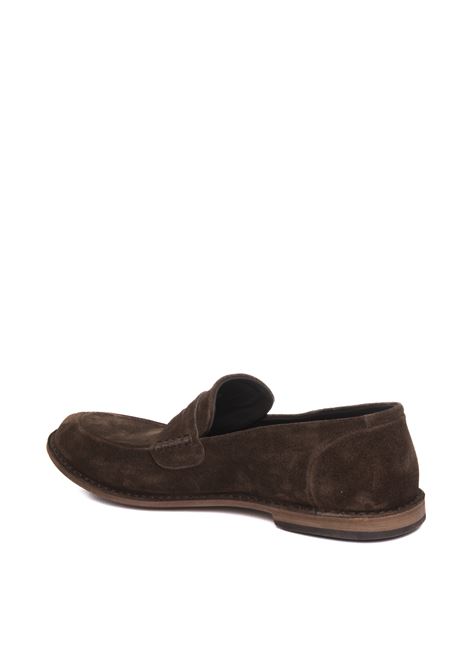 Brown 17510 suede loafer PANTANETTI | 17510ELITE-EBANO