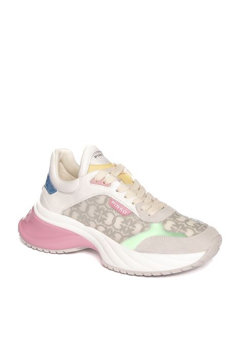 Beige multi logo sneaker PINKO | SS0025P024LP9ARIEL03-BEIGE