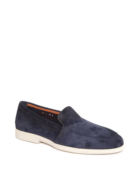 Mocassino 18829 blu SANTONI | 18829SUEDE-U60