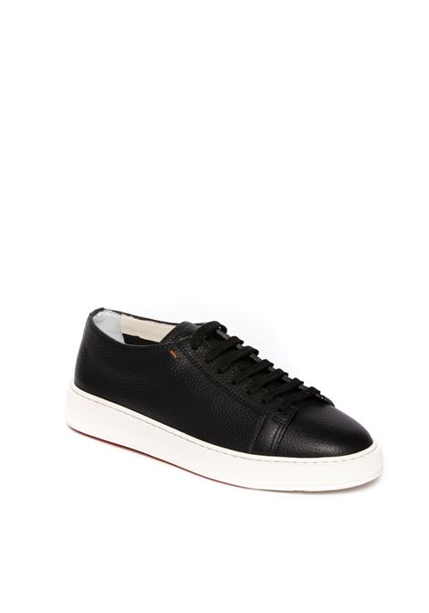 sneaker in pelle nero SANTONI | 21571PELLE-N01