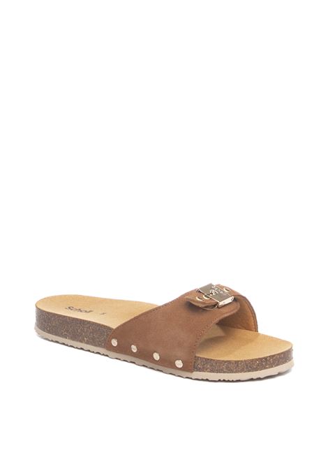 Sandalo pescura flat cork cuoio SCHOLL | 312201175CAM-COGNAC