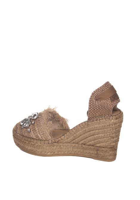 Camel espadrilles sandal VIDORRETA | 06700RAFIACRISTAL-CAMEL