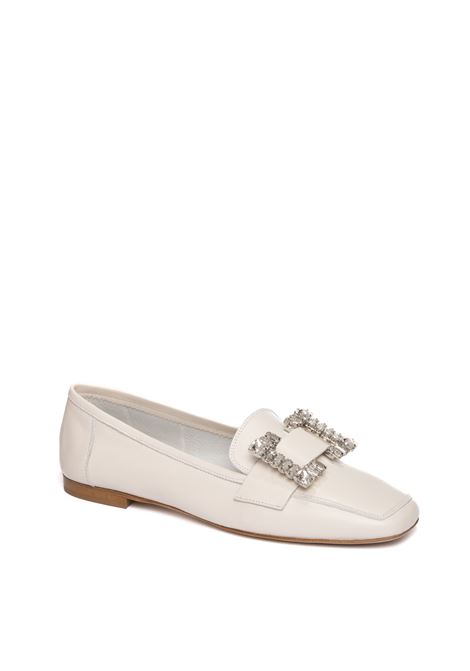 White leather loafer VSL | 7277GUANTO-BURRO