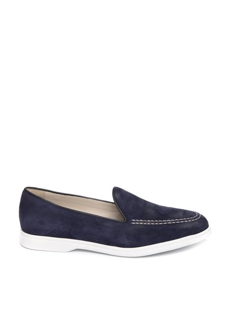 Blue velour loafer VSL | 7562CAM-BLU