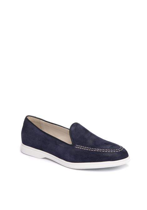 Blue velour loafer VSL | 7562CAM-BLU