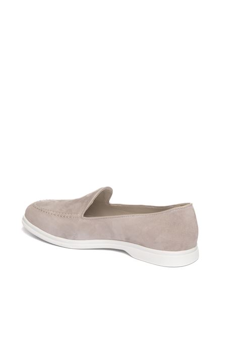 Grey velour loafer VSL | 7562CAM-SASSO