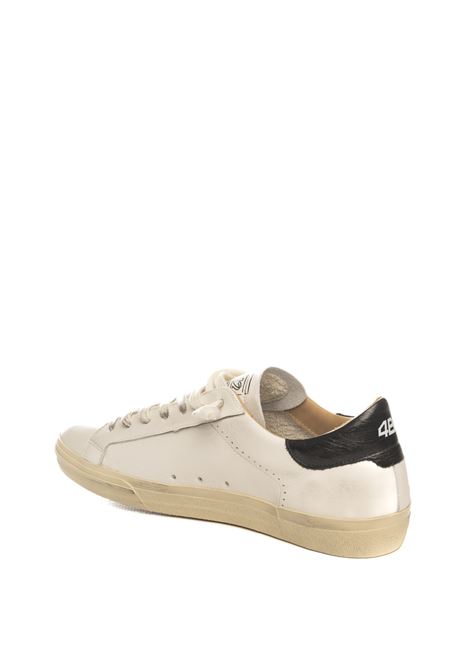 Sneaker evo bianco/nero 4B12 | EVOU103-BIA/NERO