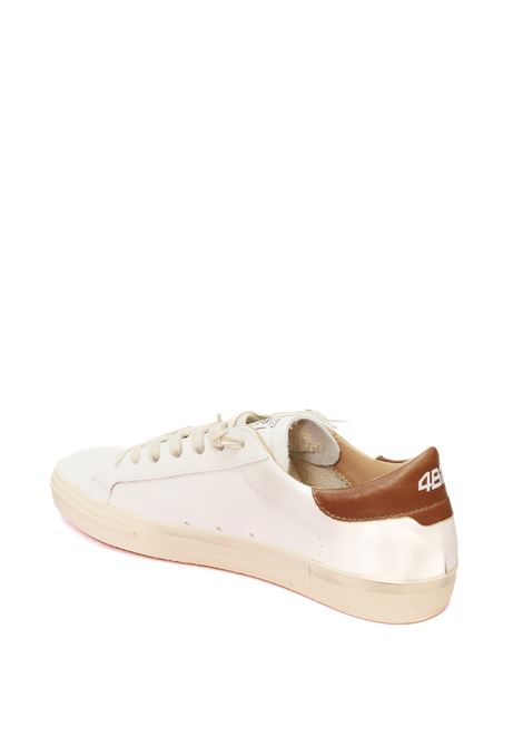 Sneaker evo bianco/beige 4B12 | EVOU104-BIA/BEIGE