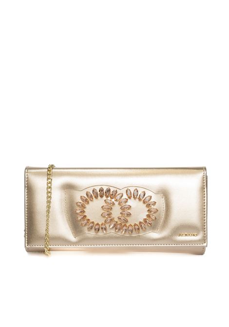 Rosegold clutch bag ALBANO | R1013METAL-RAME