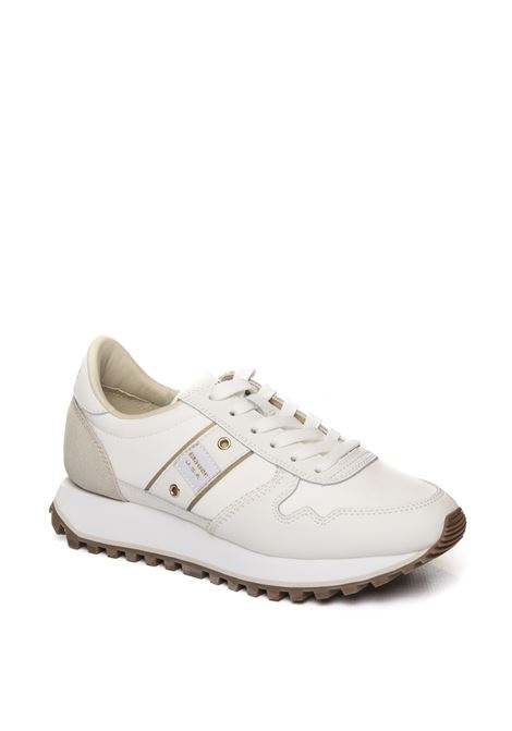 Sneaker millen bianco/crema BLAUER | MILLEN03NYLON-WHI/CRE