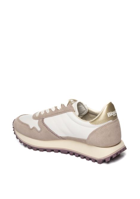 White/nude millen sneaker BLAUER | MILLEN03NYLON-WHI/NUD